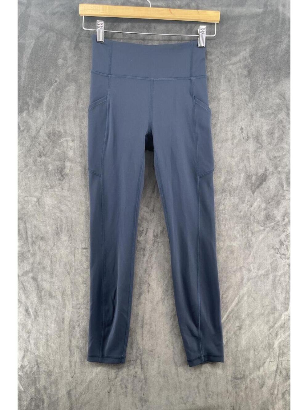 Lululemon Women’s Navy Blue High Rise Leggings Size 4 Athletic Yoga Pants